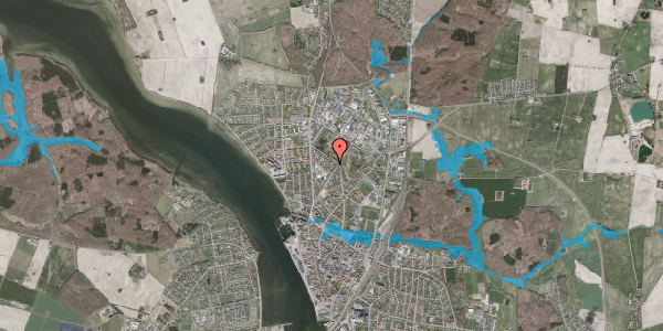Oversvømmelsesrisiko fra vandløb på Hammerlodden 1B, 4800 Nykøbing F