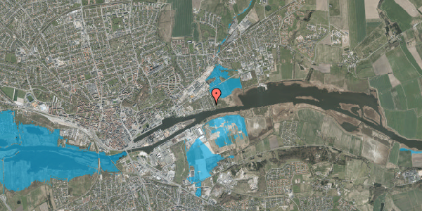 Oversvømmelsesrisiko fra vandløb på Kongevejen 8, 8930 Randers NØ
