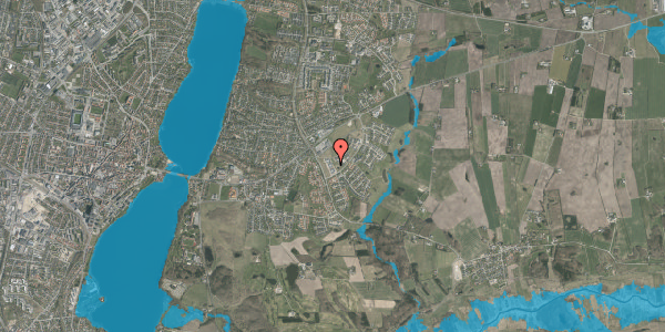 Oversvømmelsesrisiko fra vandløb på Asmild Mark 122, 8800 Viborg
