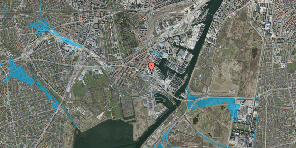Oversvømmelsesrisiko fra vandløb på Borgmester Christiansens Gade 49, st. , 2450 København SV