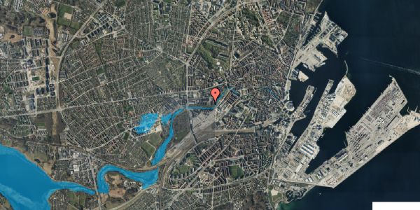 Oversvømmelsesrisiko fra vandløb på Ceres Allé 15, 6. 6, 8000 Aarhus C