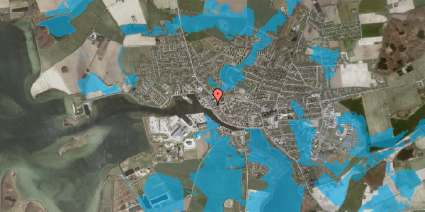 Oversvømmelsesrisiko fra vandløb på Niels Nielsensgade 7G, st. , 4900 Nakskov