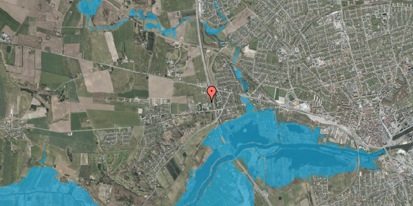 Oversvømmelsesrisiko fra vandløb på Normansvej 8, 8920 Randers NV