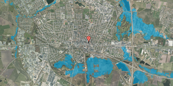 Oversvømmelsesrisiko fra vandløb på Østergade 18A, 7400 Herning