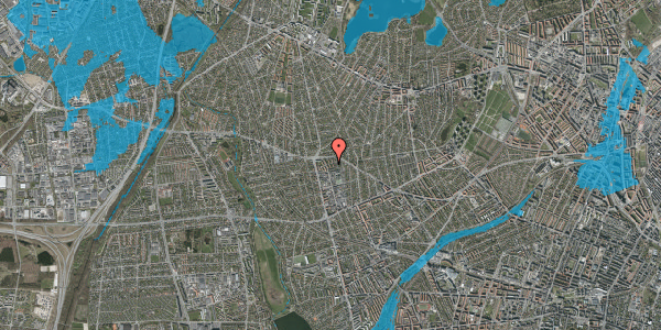 Oversvømmelsesrisiko fra vandløb på Holsteinborgvej 13, 2720 Vanløse