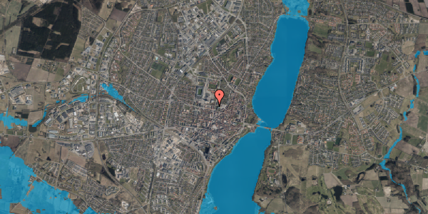 Oversvømmelsesrisiko fra vandløb på Fælledvej 1, 1. 30, 8800 Viborg