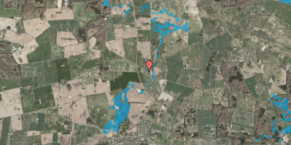 Oversvømmelsesrisiko fra vandløb på Reerslevvej 27, 4291 Ruds Vedby