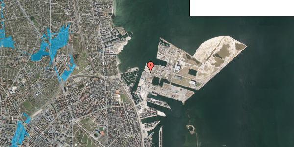 Oversvømmelsesrisiko fra vandløb på Skudehavnsvej 5, 1. , 2150 Nordhavn