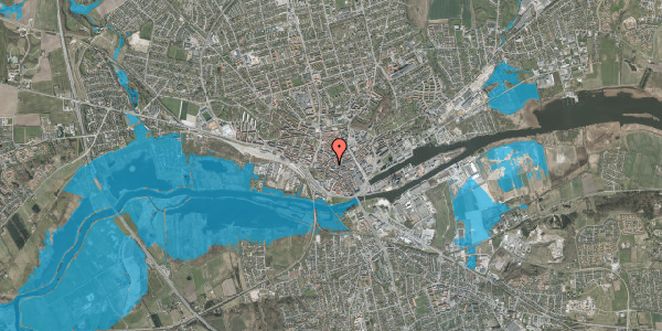 Oversvømmelsesrisiko fra vandløb på Vester Kirkestræde 6, 8900 Randers C