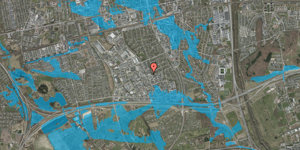 Oversvømmelsesrisiko fra vandløb på Midtager 13C, 2605 Brøndby