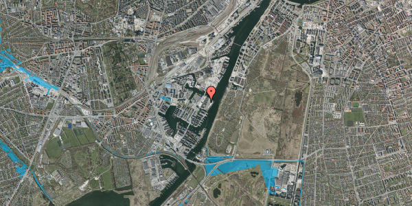 Oversvømmelsesrisiko fra vandløb på Dieselvej 13, 1. tv, 2450 København SV