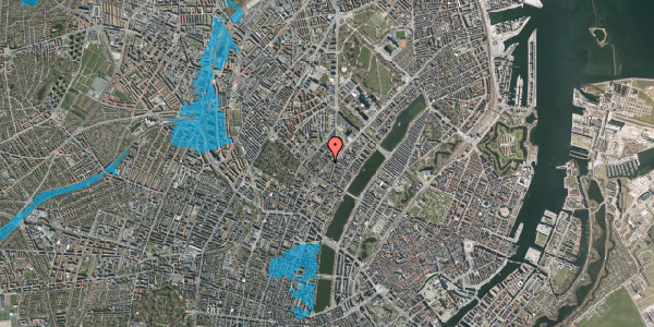 Oversvømmelsesrisiko fra vandløb på Egegade 4, 2200 København N