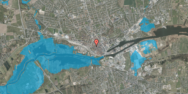 Oversvømmelsesrisiko fra vandløb på St. Voldgade 18, 8900 Randers C