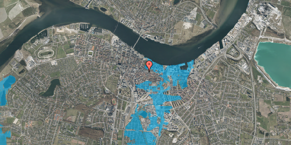 Oversvømmelsesrisiko fra vandløb på Lille Nygade 9, 9000 Aalborg