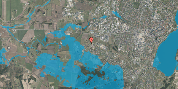 Oversvømmelsesrisiko fra vandløb på Svalelunden 33, 8800 Viborg