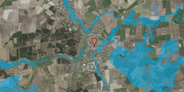 Oversvømmelsesrisiko fra vandløb på Markedsgade 25, 6240 Løgumkloster