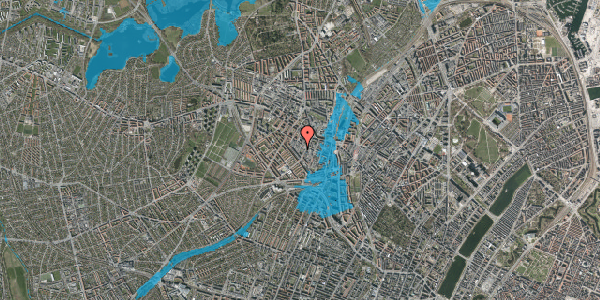 Oversvømmelsesrisiko fra vandløb på Tranevej 27A, st. , 2400 København NV