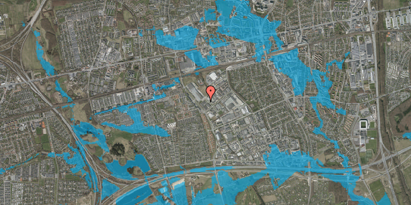 Oversvømmelsesrisiko fra vandløb på Solmarksvej 5, 1. , 2605 Brøndby