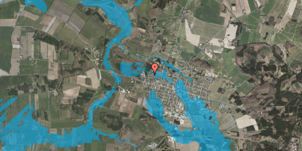 Oversvømmelsesrisiko fra vandløb på Moselunden 26, 8963 Auning
