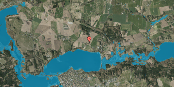 Oversvømmelsesrisiko fra vandløb på Tulstrupvej 65C, 8680 Ry