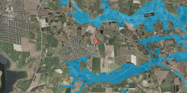 Oversvømmelsesrisiko fra vandløb på Holmelunden 1V, 4000 Roskilde