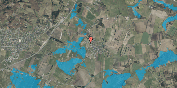 Oversvømmelsesrisiko fra vandløb på Kidholm 15, 9310 Vodskov