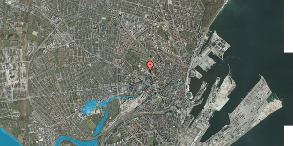 Oversvømmelsesrisiko fra vandløb på Æbeløgade 25, 8000 Aarhus C