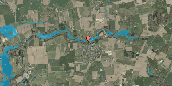 Oversvømmelsesrisiko fra vandløb på Almind Hule 17, 6051 Almind