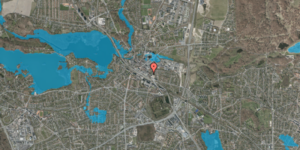 Oversvømmelsesrisiko fra vandløb på Lyngby Hovedgade 59, 2800 Kongens Lyngby