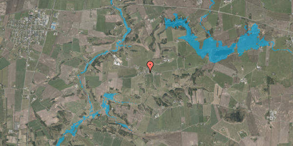 Oversvømmelsesrisiko fra vandløb på Roumvej 18, 9632 Møldrup