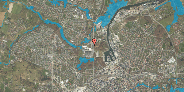 Oversvømmelsesrisiko fra vandløb på Thorslundsvej 2D, 5000 Odense C