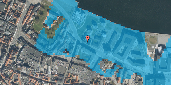Oversvømmelsesrisiko fra vandløb på Nyhavnsgade 9A, 4. , 9000 Aalborg