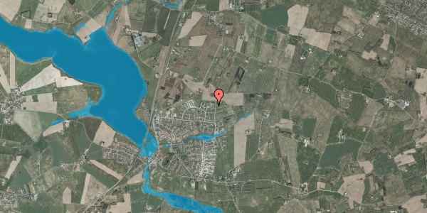 Oversvømmelsesrisiko fra vandløb på Pilevangen 80, 8355 Solbjerg