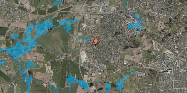 Oversvømmelsesrisiko fra vandløb på Dyreholm 2, 2765 Smørum
