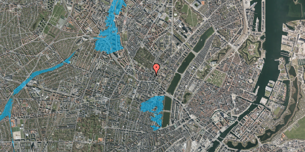Oversvømmelsesrisiko fra vandløb på Griffenfeldsgade 46, 2. tv, 2200 København N