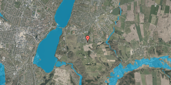 Oversvømmelsesrisiko fra vandløb på Spangsbjerg Høje 5, 8800 Viborg