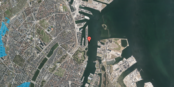 Oversvømmelsesrisiko fra vandløb på Langelinie Allé 8, 2100 København Ø