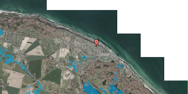 Oversvømmelsesrisiko fra vandløb på Ellekildehavevej 18A, 3140 Ålsgårde