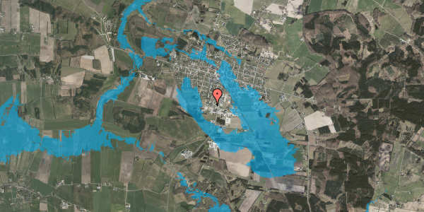 Oversvømmelsesrisiko fra vandløb på Industrivej 14C, st. , 8963 Auning
