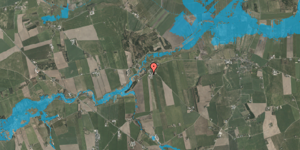 Oversvømmelsesrisiko fra vandløb på Limevej 5B, 8963 Auning