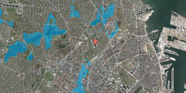 Oversvømmelsesrisiko fra vandløb på Klædemålet 9, 1. , 2100 København Ø