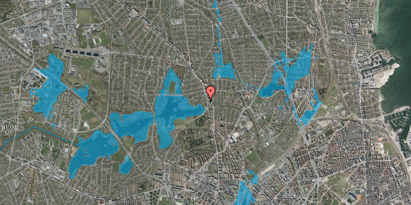 Oversvømmelsesrisiko fra vandløb på Rådvadsvej 139, 2. , 2400 København NV