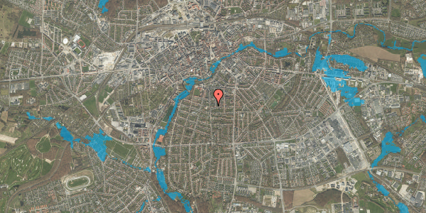 Oversvømmelsesrisiko fra vandløb på Lahnsgade 45B, 5000 Odense C
