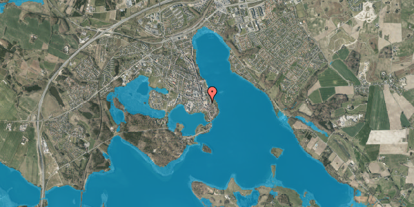 Oversvømmelsesrisiko fra vandløb på Asylgade 40, 1. tv, 8660 Skanderborg