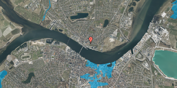 Oversvømmelsesrisiko fra vandløb på Lille Borgergade 19, 9400 Nørresundby
