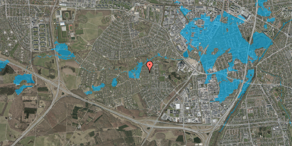 Oversvømmelsesrisiko fra vandløb på Vængedalen 613, 2600 Glostrup