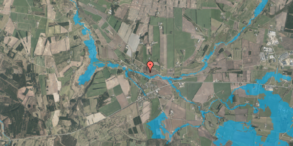 Oversvømmelsesrisiko fra vandløb på Nybrovej 4, st. , 8800 Viborg
