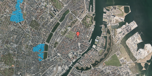 Oversvømmelsesrisiko fra vandløb på Adelgade 16, 3. , 1304 København K