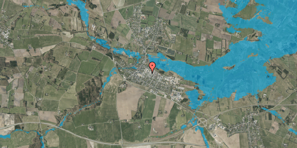 Oversvømmelsesrisiko fra vandløb på Torvegade 25C, 7160 Tørring