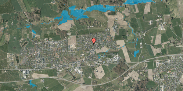 Oversvømmelsesrisiko fra vandløb på Højgårdsparken 63, 8464 Galten